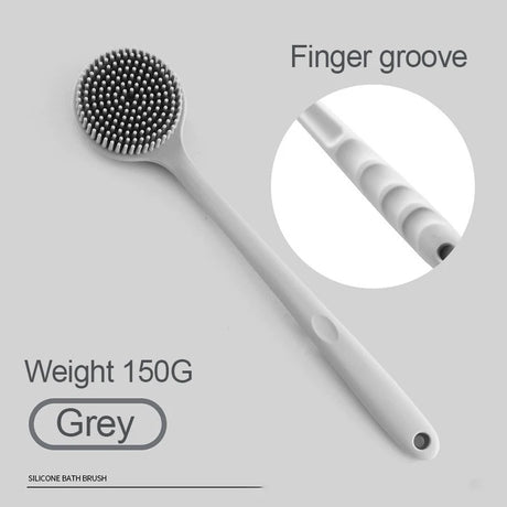 Silicone Shower Brush Body Exfoliating Dry Brushing Bathroom Back Bath Brush for Shower Brush for The Back