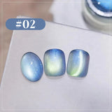1-6PCS 12ML Human Fantasy Cat Eye Gel Nail Polish Ice Clear High-end Glass Bead Semi-permanent Gel Nail Polish Nail Art Supplies