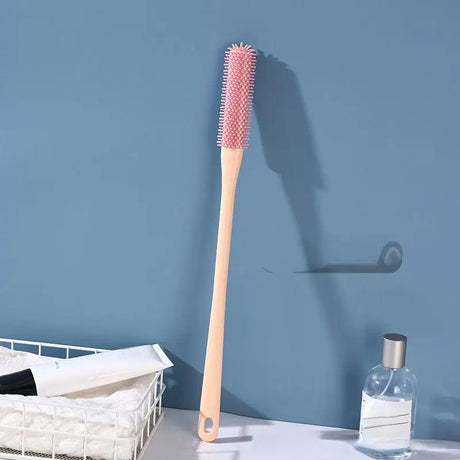 Long Handled Toe Gaps Cleaning Brush Super Soft Silicone Foot Scrubber Exfoliating Brush Foot Wash Brush For Shower