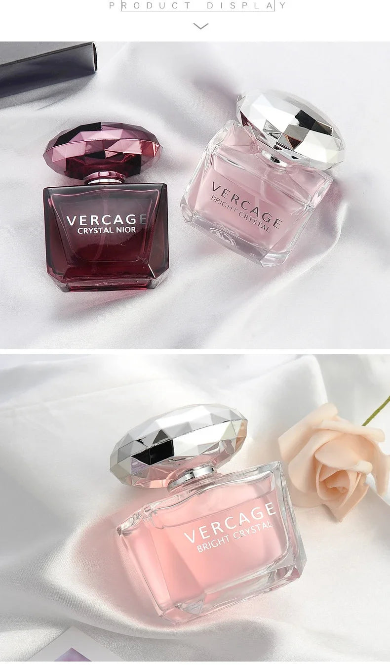 Luxury Brand Lasting Fragrance 50ml Women Body Spray Perfume Floral Scent Pheromone Perfumes  Crystal Diamond Sweet Love Crystal