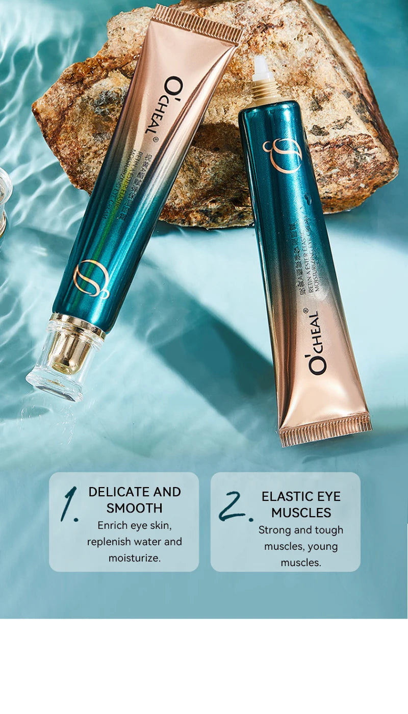 Ouqianya Retinol Eye Cream Moisturizing Firming Dark Circle Care Fine Line Treatment Anti-Wrinkle Daily Use,Under Eye Care