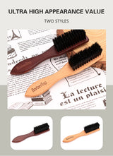 Barbertop Men Beard Brush Wooded Handle Soft Hair Cleaning Brush Broken Hair Remove Comb Hairdressing Neck Duster Barber Tools
