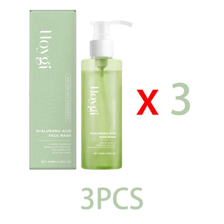 Hyaluronic Acid Face Cleanser Gel for Sensitive Skin Deep Pore Cleansing Makeup Remover Moisturizing Non Drying Formula 100ml