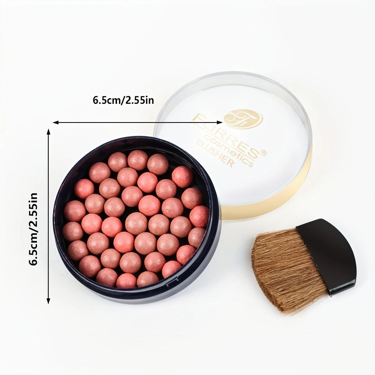 Long Lasting Roll-on Blush Shimmer Matte Finish with Brush 3D Glossy Texture for Daily Makeup Rich in Texture