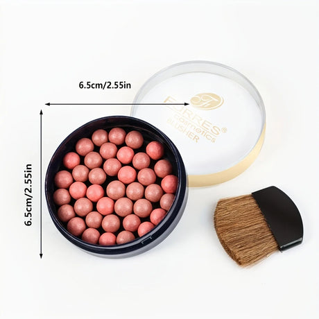 Long Lasting Roll-on Blush Shimmer Matte Finish with Brush 3D Glossy Texture for Daily Makeup Rich in Texture