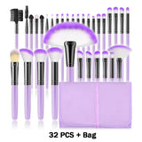 10-32PCS Makeup Brush Set Soft Fluffy Powder Foundation Contour Blush Concealer Eye Shadow Blending Makeup Kit Women Beauty Tool