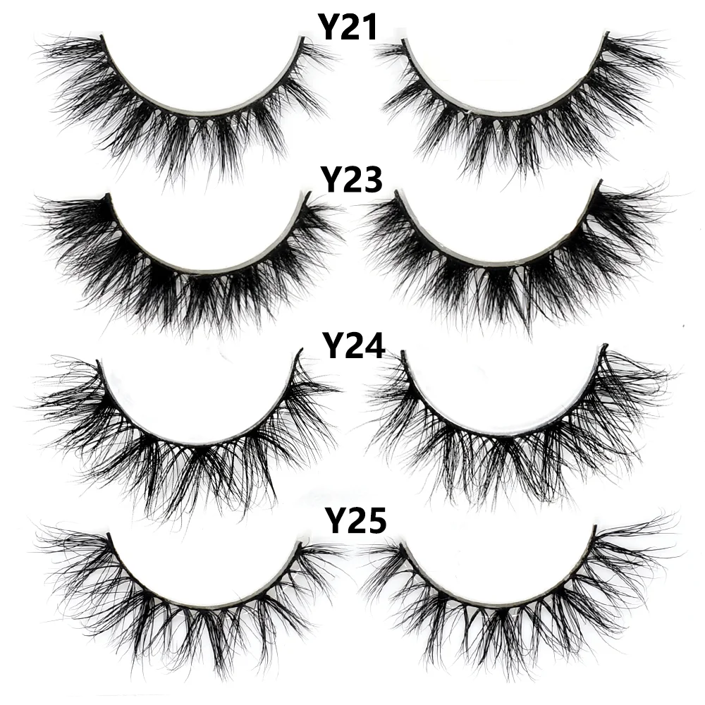 Half Lashes Mink Eyelashes Fluffy Soft False Eyelashes Wispy Cross Mink Eye Lashes Natural Short Mink Eyelash Extension Makeup