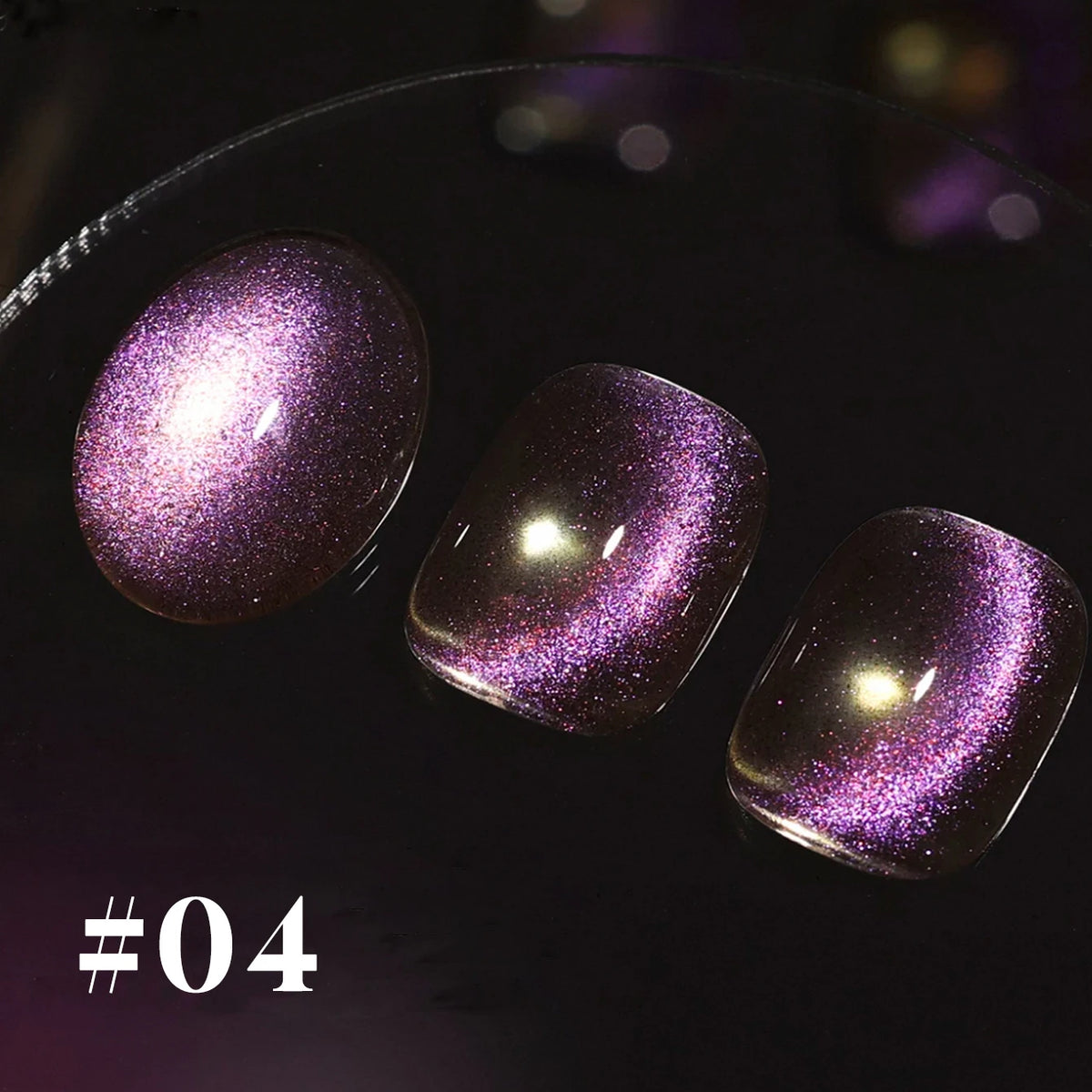 1-6PCS 12ML Human Fantasy Cat Eye Gel Nail Polish Ice Clear High-end Glass Bead Semi-permanent Gel Nail Polish Nail Art Supplies