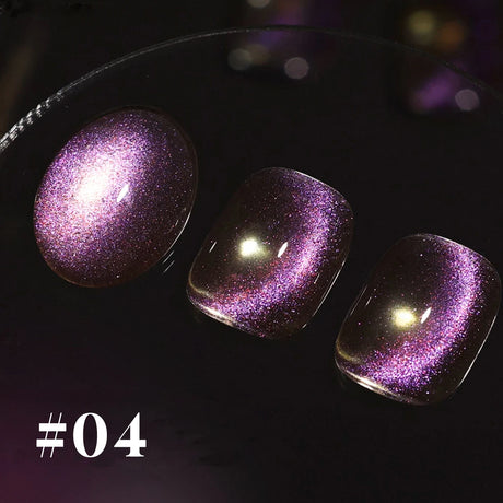 1-6PCS 12ML Human Fantasy Cat Eye Gel Nail Polish Ice Clear High-end Glass Bead Semi-permanent Gel Nail Polish Nail Art Supplies