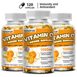 Vitamin C Capsules, Antioxidant, Support Immune System, Cellular Energy Production, Skin Brightening & Collagen Synthesis