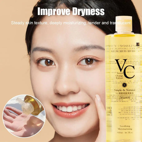 Product Vitamin C Skincare Products VC Toner Refreshing Lotion Hydrating Rejuvenating Wet Skin Tone Compress Care Skin Esse B5J9