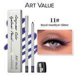 ART VALUE Creamy Texture Matte Eyeliner Pencil Easy Coloring Sweat Proof Eyeshadow Pencil Long Lasting Shimmer Eyeliner Makeup