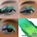 CHARMACY Multichrome Eyeshadow Pen Double Head Multichrome Eye Shadow Glitter for Eyes Waterproof Professional Maquillaje