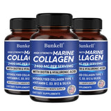 Marine Collagen 2400 Mg | Contains Hyaluronic Acid, Vitamin C and Biotin | High Strength Collagen Supplement for Men and Women