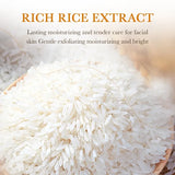 120ml Bioaoua Rice Puree Foaming Cleanser Cleansing Mousse Soothing Cleanser, Cleansing Foam with Brush Head
