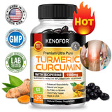 Kenofor Curcumin Antioxidant - Helps Reduce Post-exercise Inflammation and Supports Joint Health, Non-GMO, Gluten-free