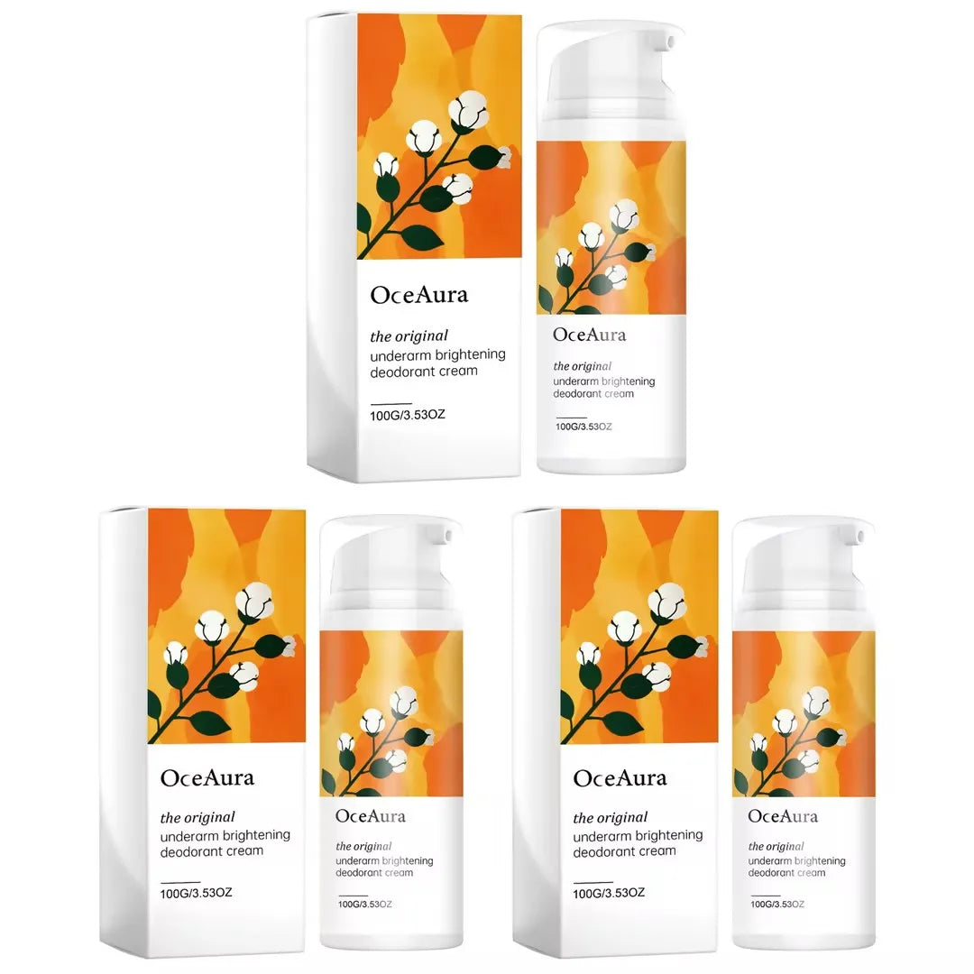Underarm Brightening Deodorant Cream With Botanical Extracts Lasting Odor Control Even Skin Tone Natural Armpit Lightening Cream