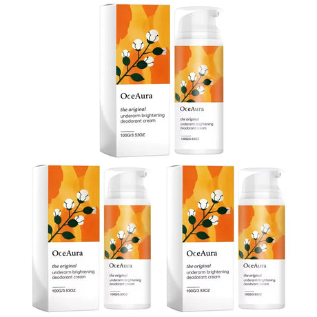 Underarm Brightening Deodorant Cream With Botanical Extracts Lasting Odor Control Even Skin Tone Natural Armpit Lightening Cream