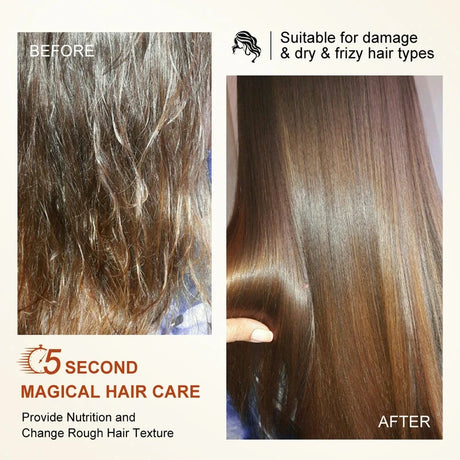 120ml Magical Hair Mask Argan Oil Hair Care Cream Repair Dry Frizz Damage Keratin Treatment Masks 5 Seconds Soft Smoothing PURC