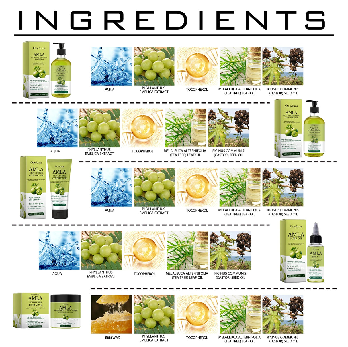 Original Amla Oil Hair Growth Moisturizing Smoothing Repair Damaged Dry Frizzy Ends Split Scalp Treatment Hair Mask Conditioner