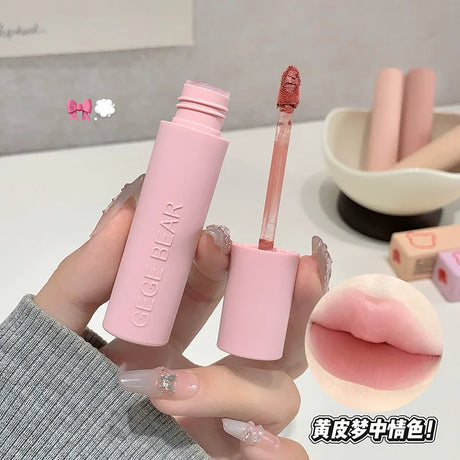 7 Pcs Matte Lipstick Lip Gloss Sets Long-Lasting Non-Fading Waterproof Non-stick Cup Exquisite Gift Everyday Holiday Universal