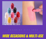 8PCS Halloween Matte Lipstick Set Dark Black Vampire Yellow Velvet Lipsticks for Face Body Painting Creative DIY Makeup Cosmetic