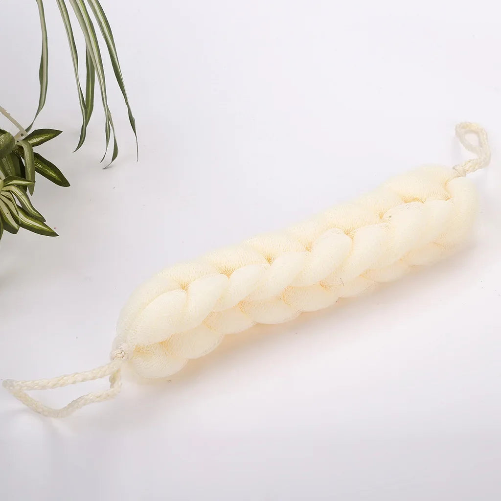 Flower Mesh Shoulder Scrubber Long Sponge Body Back Bath Sponge Shower Exfoliate Strap Shower Body Wash Brush Health Cleaning