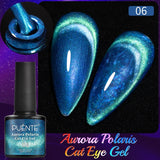 PUENTE 7.5ML Nude Shade Moonlight Cat Magnetic Gel Nail Polish Ultra-Bright Cat Eye Soak Off UV Semi-Permanent Varnish Manicure