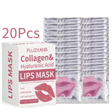 20Pcs/Box Pink Lips Masks Sheets For Skincare Reduce The Look Of Dark Spots Moisturizes Skin To Make Wrinkles Less Noticeable