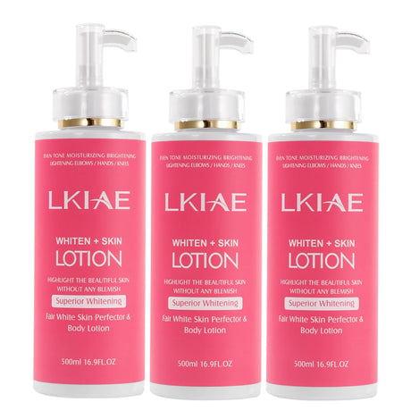 LKIAE Fair White Body Lotion for Bright & Healthy Skin, Moisturizing, Reduce Spots, Enhance Radiance, Evens Skin Tone, 500ml