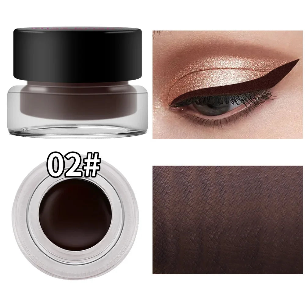 Miss Rose Kajal Eyeliner Pen, Smooth Black Waterproof Eye Liner with Shimmery Eye Makeup Finish