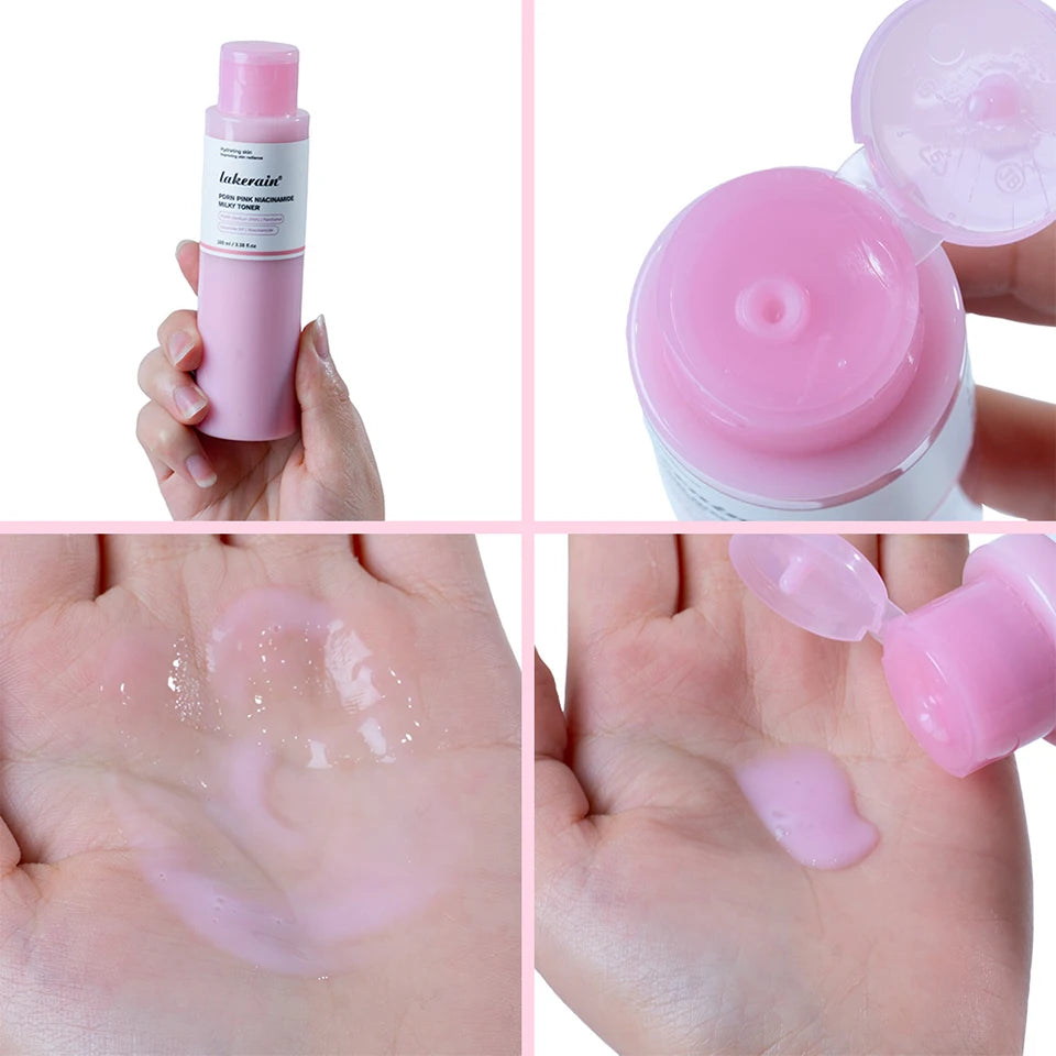 PDRN Pink Niacinamide Milky Toner for Hydrating Moisturizing Soothing Ceramide Glass Glow Skin Milky Toner Korean Skincare