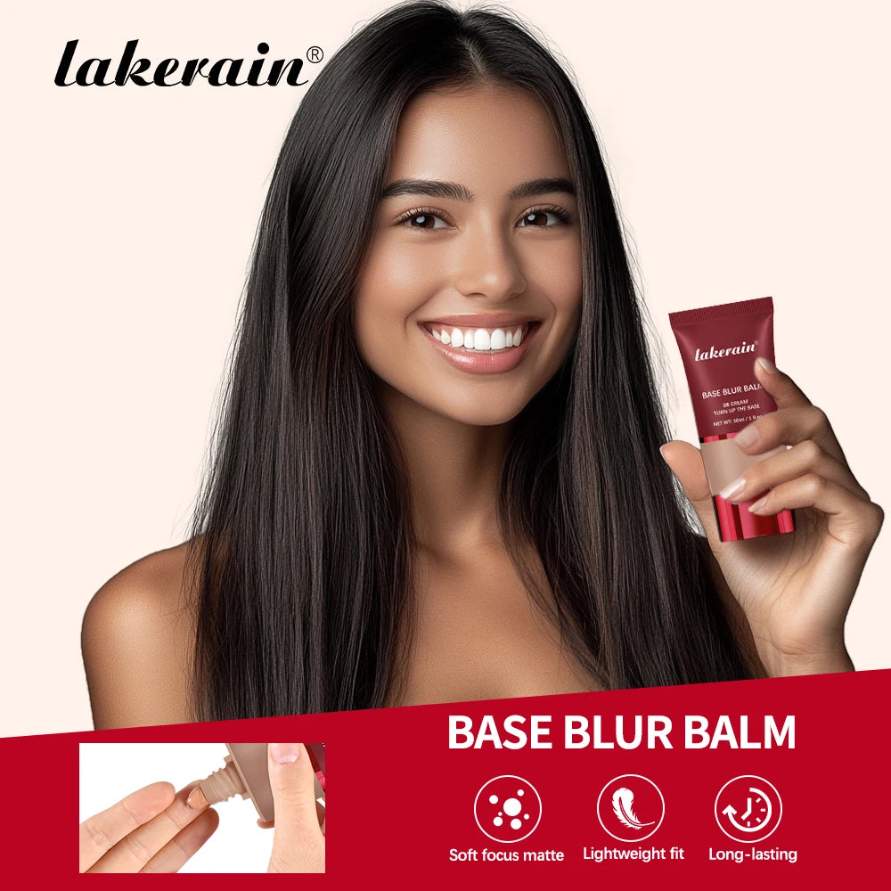 Matte Base Blur Balm Soft Light Focus Matte Cream Coverage Concealer Waterproof Long-lasting Natural Foundation Cosmetics Makeup