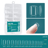 Nailpop 120pcs/box Gel X Nail Tips Medium Short Shape Almond/Square/Soft Gel Nail Tips False Nails Soak Off Easy Nail Extensions