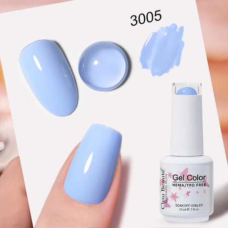 Clou Beaute Grey Color Nail Gel Polish Full Coverage Nail Polish Dark Red Gel Lacquer Varnish Vernis Semi Permanent Nail Art