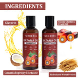 Batana Oil Shampoo & Conditioner Set Natural Batana Extract Deep Nourish Smooth Frizzy Split Ends Boost Soft Shiny Hair Gentle Hydrating Scalp Care Kit For Curly Straight Color Treated Hair Men Women Daily Use