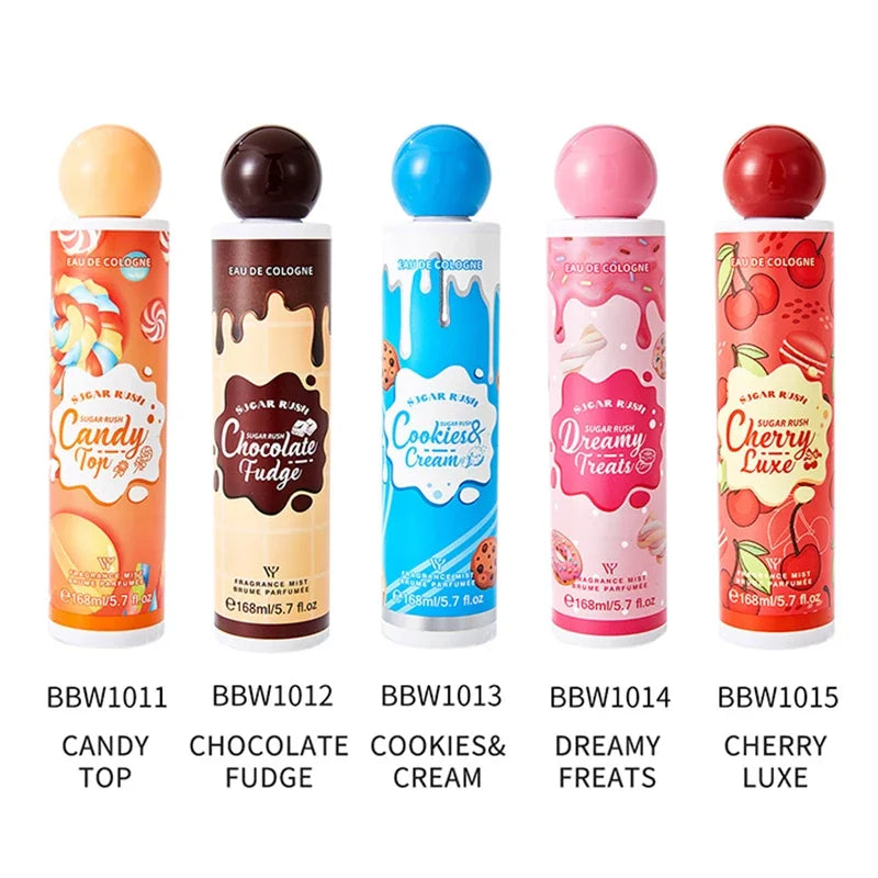Sugar Gourmand Perfume Body Spray Fresh Sweet Chocolate Cream Candy Cherry Scent Long-lasting Fragrance Body Spray