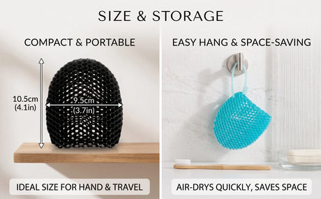 Exfoliating Bath Glove Honeycomb Body Scrubber Deep Cleansing Shower Mitt Soft Massage Sponge for Dead Skin Removal