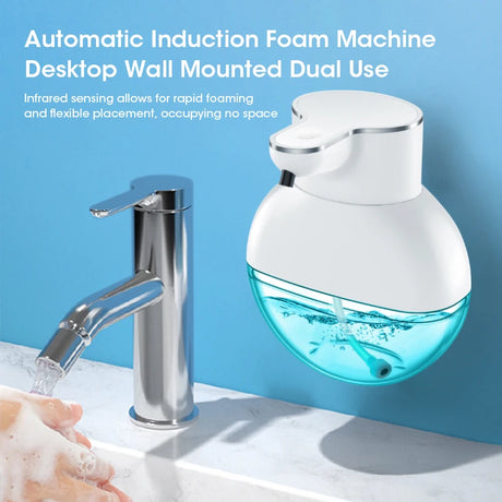 Smart Automatic Foam Soap Dispenser and Gel Hand Washing Liquid Detergent Machine Wall-Mounted USB Rechargeable