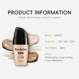 LAIKOU Liquid Foundation 3 Shades Waterproof Hydrating Full Coverage Long Lasting Natural Matte Face Makeup Base 30ml