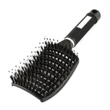 Hair Brush Exfoliating Hair Brush Bristle Women's Wet Curly Hair Comb Salon Hair Styling Tool，Special for Real Hair Wigs