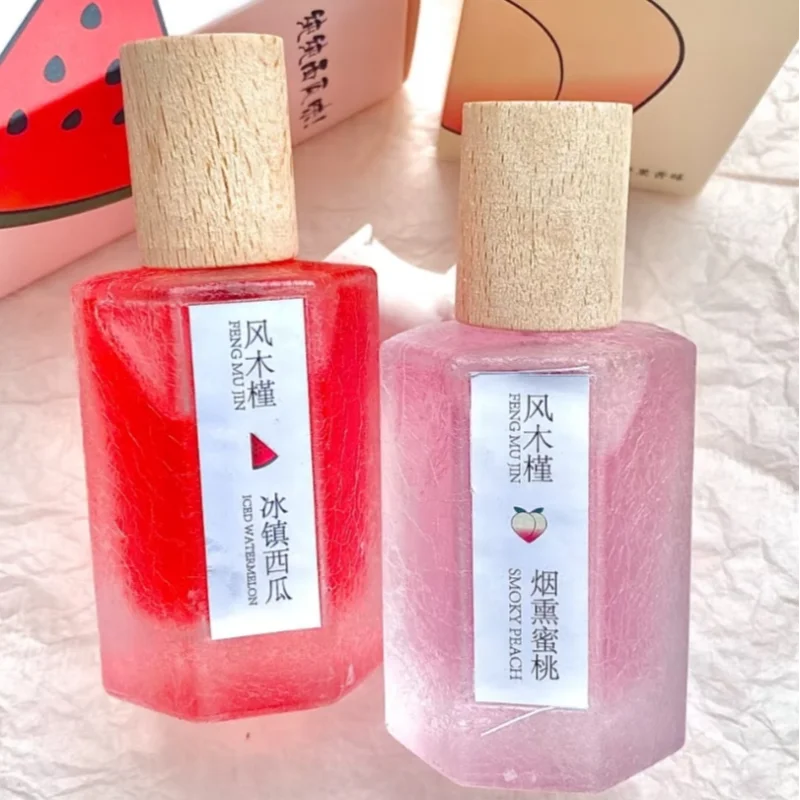Peach Watermelon Perfume Natural Fresh Fruity Scent Charm Fragrance Women's Date Vibrant Perfume Body Spray Eau De Toilette