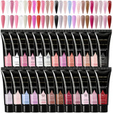LIMEGIRL 25Colors Poly Extension Nail Gel For Nails Art Acrylic Manicure Design UV Varnishes Semi Permanent Quick Extension Gel