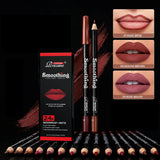 36Color Matte Lip Liner Pencil Set, Long Lasting Waterproof Smooth Lip Liners, Velvet Lip Pencils for Lips Makeup, Nude Red Brown Lip Liner Kit for Women Daily Party Cosmetics