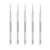Stainless Steel Multi-Functional Dead Light Beige Remover & Cuticle Pusher Portable Nail Care Tool for Manicure Pedicure