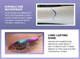 CHARMACY Duochrome Glitter Liquid Eyeliner Long Lasting Waterproof Smudgeproof Ultra Fine Tip Eye Liner Women Makeup Cosmetics