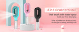 Hairbrush Sprayer Brush 2 in 1 Multi-functional Spray Bottle Comb with Water Spray Detangling Styling Salon Fluffy Modeling Comb