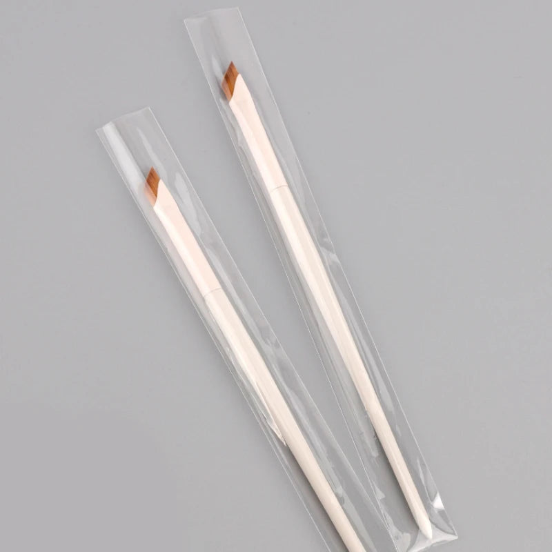 Upgrade Blade Eyeliner Brush Ultra Thin Fine Angle Flat Eyebrow Brush Under The Eye Makeup Brushes Precise Detail Brush White