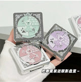 Eyeshadow Palette Blush Highlight Makeup Pearly Highgloss Shimmer Pink Brown Earth Color Fine Sequins Eye Shadow