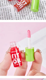 6Pcs Lip Oil Gloss Set, Hydrating High-Shine Non-Sticky Lip Gloss, Moisturizing Clear Pink Red Tint, Travel Makeup Gift
